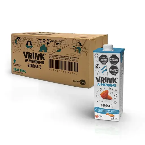 [VRKAOR121L] Vrink Almendras Original 1lt x 12u
